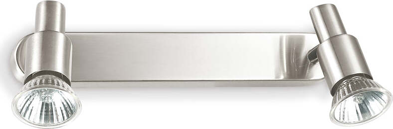 Applique-Contemporanea-Slem-Metallo-Nickel-2-Luci-Gu10-10W-3000K-Luce-Calda