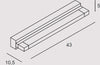 Applique-Contemporanea-Slot-Metallo-Bianco-Led-12W