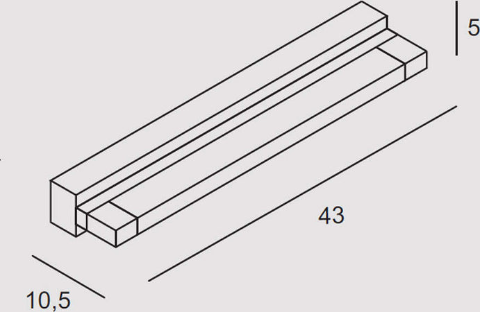 Applique-Contemporanea-Slot-Metallo-Bianco-Led-12W