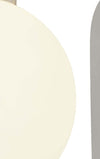 Applique-Contemporanea-Snow-Ball-Acciaio-Cromo-Vetro-Bianco-Led-12W-3000K