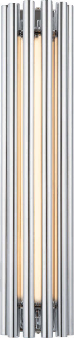 Applique-Contemporanea-Sonata-Led-Alluminio-Cromo-Diffusore-Vetro-Trasparente