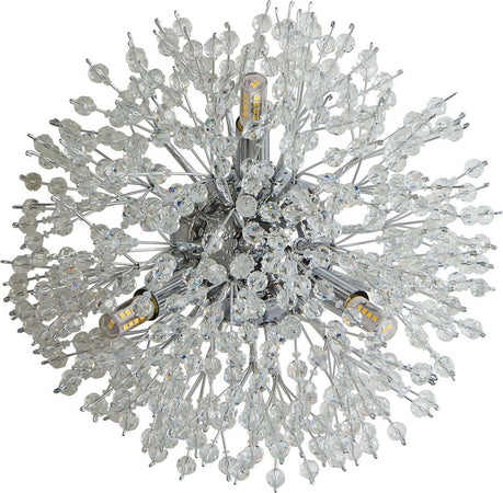 Applique-Contemporanea-Sprazzo-Di-Sole-Acciaio-Cromo-Vetro-Trasparente-3-Luci-G9