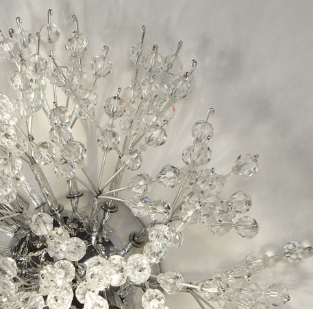 Applique-Contemporanea-Sprazzo-Di-Sole-Acciaio-Cromo-Vetro-Trasparente-3-Luci-G9