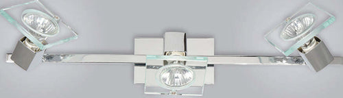 Applique-Contemporanea-Square-Metallo-Cromo-Vetro-Bianco-Extrachiaro-3-Luci-Gu10