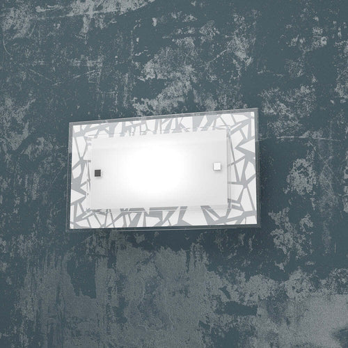Applique-Contemporanea-Stripes-Metallo-Bianco-Vetro-Serigrafato-1-Luce-E27