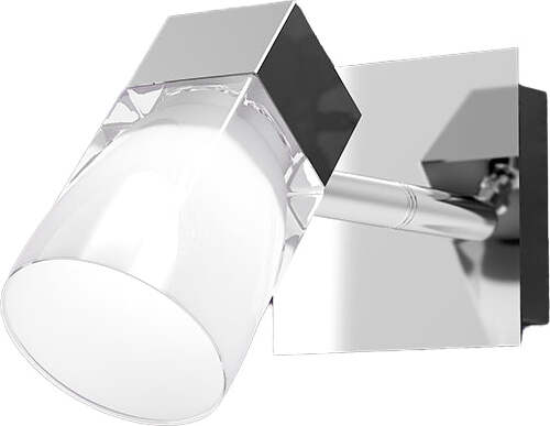 Applique-Contemporanea-Sunny-Metallo-Cromo-Vetro-Satinato-1-Luce-G9