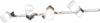 Applique-Contemporanea-Sunny-Metallo-Cromo-Vetro-Satinato-4-Luci-G9