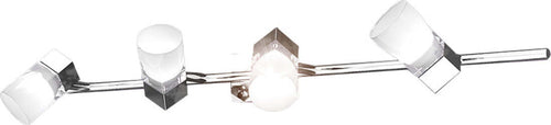 Applique-Contemporanea-Sunny-Metallo-Cromo-Vetro-Satinato-4-Luci-G9