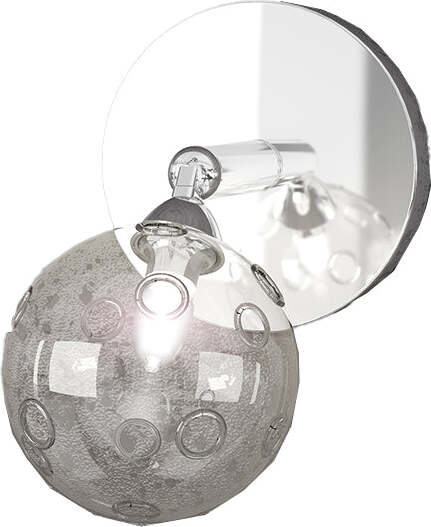 Applique-Contemporanea-Super-Ball-Metallo-Cromo-Vetro-Pirex-1-Luce-G9