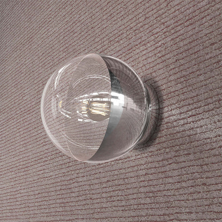 Applique-Contemporanea-Target-Metallo-Cromo-Vetro-Cromo-E-Trasparente-1-Luce-E14