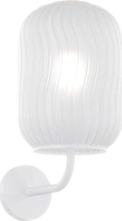Applique-Contemporanea-Tender-Metallo-Bianco-Vetro-Bianco-Fog-1-Luce-E27