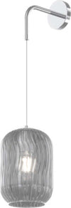 Applique-Contemporanea-Tender-Metallo-Cromo-Vetro-Fumè-1-Luce-E27
