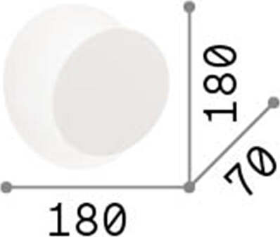 Applique-Contemporanea-Tick-Metallo-Bianco-1-Luce-7,5W-3000K-Luce-Calda
