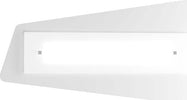 Applique-Contemporanea-Unusual-Metallo-Bianco-E-Vetro-Chiaro-Satinato-2-Luci-E27