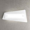Applique-Contemporanea-Unusual-Metallo-Bianco-E-Vetro-Chiaro-Satinato-2-Luci-E27