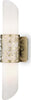 Applique-Contemporanea-Venera-Metallo-Ottone-2-Luci-Diffusore-In-Pvc