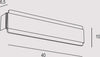 Applique-Contemporanea-Venere-Metallo-Foglia-Rame-Led-20W
