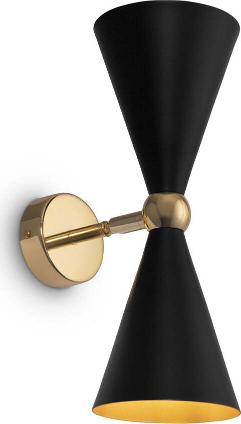 Applique-Contemporanea-Vesper-Struttura-E-Diffusori-In-Metallo-Nero-E-Oro-2-Luci