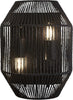 Applique-Contemporanea-Vimini-Acciaio-Nero-Tessuto-2-Luci-E27