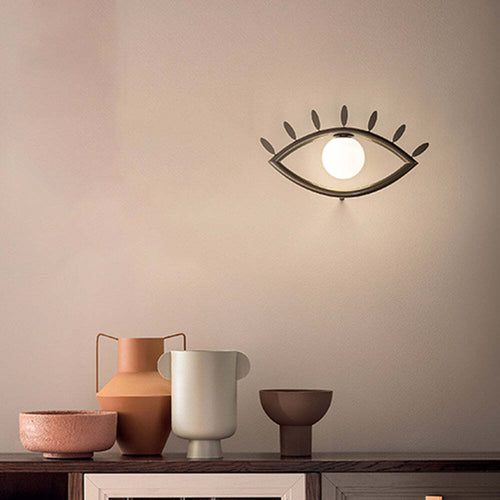 Applique-Contemporanea-Visio-Metallo-Marrone-Vetro-Led-5,5W