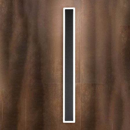 Applique-Contemporanea-Wally-Alluminio-Nero-Led-Integrato-22W