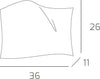 Applique-Contemporanea-Wing-Metallo-Vetro-Bianco-Satinato-2-Luci-E27-36Cm