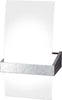 Applique-Contemporanea-Wood-Metallo-Foglia-Argento-Vetro-Bianco-1-Luce-G9