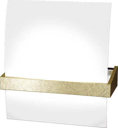 Applique-Contemporanea-Wood-Metallo-Foglia-Oro-Vetro-Bianco-1-Luce-E27