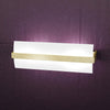 Applique-Contemporanea-Wood-Metallo-Foglia-Oro-Vetro-Bianco-2-Luci-E27-L40Cm