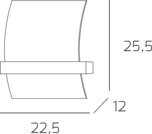 Applique-Contemporanea-Wood-Metallo-Nero-Wengè-Vetro-Bianco-1-Luce-E27