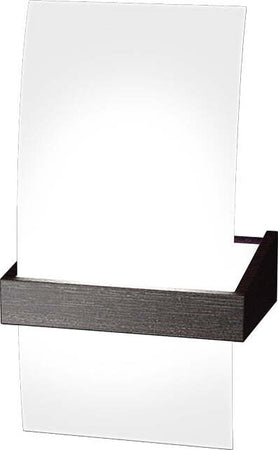 Applique-Contemporanea-Wood-Metallo-Nero-Wengè-Vetro-Bianco-1-Luce-G9