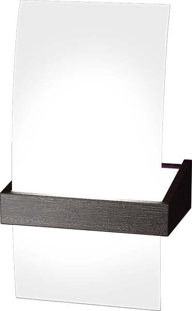Applique-Contemporanea-Wood-Metallo-Nero-Wengè-Vetro-Bianco-1-Luce-G9