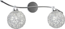 Applique-Contemporaneo-Orizz-Willow-Metallo-Cromo-Diffusore-Alluminio-2-Luci-G9
