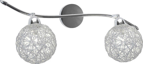 Applique-Contemporaneo-Orizz-Willow-Metallo-Cromo-Diffusore-Alluminio-2-Luci-G9