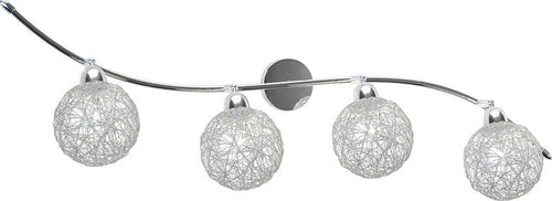 Applique-Contemporaneo-Orizz-Willow-Metallo-Cromo-Diffusore-Alluminio-4-Luci-G9