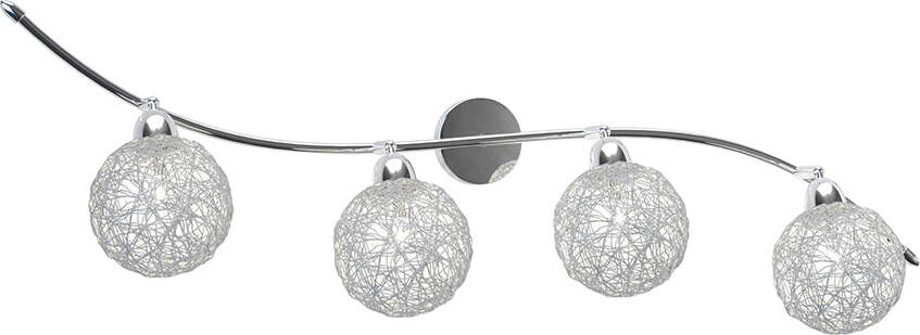 Applique-Contemporaneo-Orizz-Willow-Metallo-Cromo-Diffusore-Alluminio-4-Luci-G9