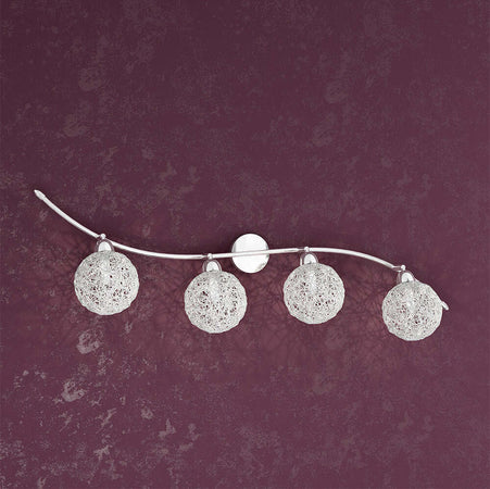 Applique-Contemporaneo-Orizz-Willow-Metallo-Cromo-Diffusore-Alluminio-4-Luci-G9