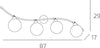 Applique-Contemporaneo-Orizz-Willow-Metallo-Cromo-Diffusore-Alluminio-4-Luci-G9