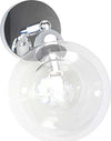 Applique-Contemporaneo-Orizz-Willow-Metallo-Cromo-Vetro-Trasparente-1-Luce-G9