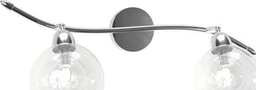 Applique-Contemporaneo-Orizz-Willow-Metallo-Cromo-Vetro-Trasparente-2-Luci-G9