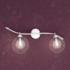 Applique-Contemporaneo-Orizz-Willow-Metallo-Cromo-Vetro-Trasparente-2-Luci-G9