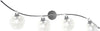 Applique-Contemporaneo-Orizz-Willow-Metallo-Cromo-Vetro-Trasparente-4-Luci-G9