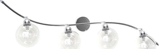Applique-Contemporaneo-Orizz-Willow-Metallo-Cromo-Vetro-Trasparente-4-Luci-G9