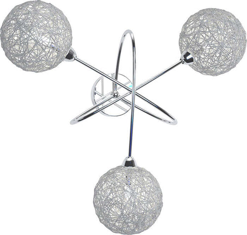 Applique-Contemporaneo-Willow-Metallo-Cromo-Diffusore-Alluminio-3-Luci-G9