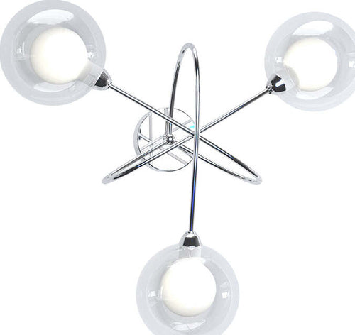 Applique-Contemporaneo-Willow-Metallo-Cromo-Vetro-Bianco-E-Satinato-3-Luci-G9