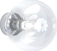Applique-Contemporaneo-Willow-Metallo-Cromo-Vetro-Trasparente-1-Luce-G9