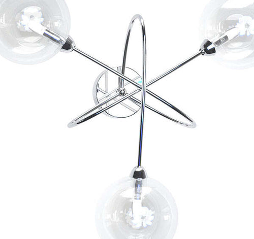Applique-Contemporaneo-Willow-Metallo-Cromo-Vetro-Trasparente-3-Luci-G9
