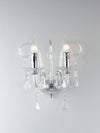 Applique Cristallo Cromo 2Xe14 32X30X22Cm Illuminazione/Illuminazione per interni/Illuminazioni per pareti/Applique Led Mall Home - Napoli, Commerciovirtuoso.it