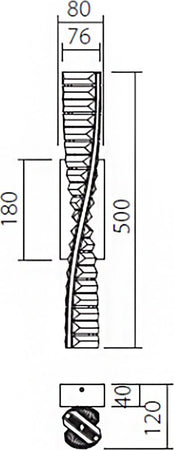 Applique-cristallo-Redo-group-OBLIGE-IOB-W-11-1310LM-LED-CCT-dimmerabile-lampada-parete-classica