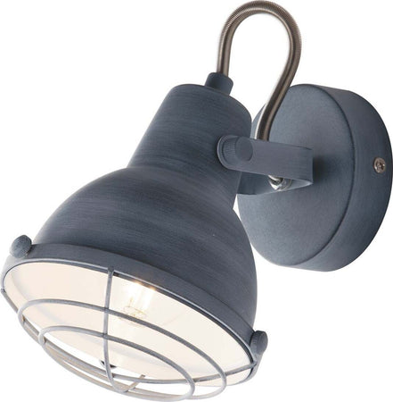 Applique Cuba Grigio 1Xe14 13X18,5X15Cm Illuminazione/Illuminazione per interni/Illuminazioni per pareti/Applique Led Mall Home - Napoli, Commerciovirtuoso.it